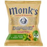 Caramelle Monk's - Defend+ al Gusto Con Menta e Pappa Reale - Bustina 46 gr Senza Zuccheri